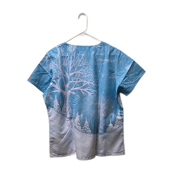 UA Scrubs - Light Blue with Snowman - Large - NWT - Picture 5 of 9